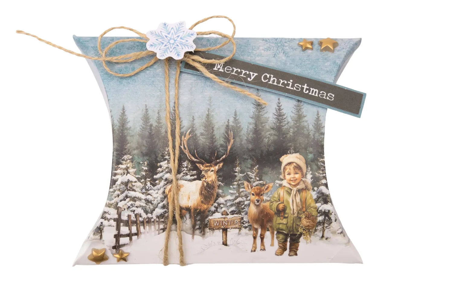 Studio Light Christmas Forest Giftbox Paper Pad Pillowbox 18 Blatt