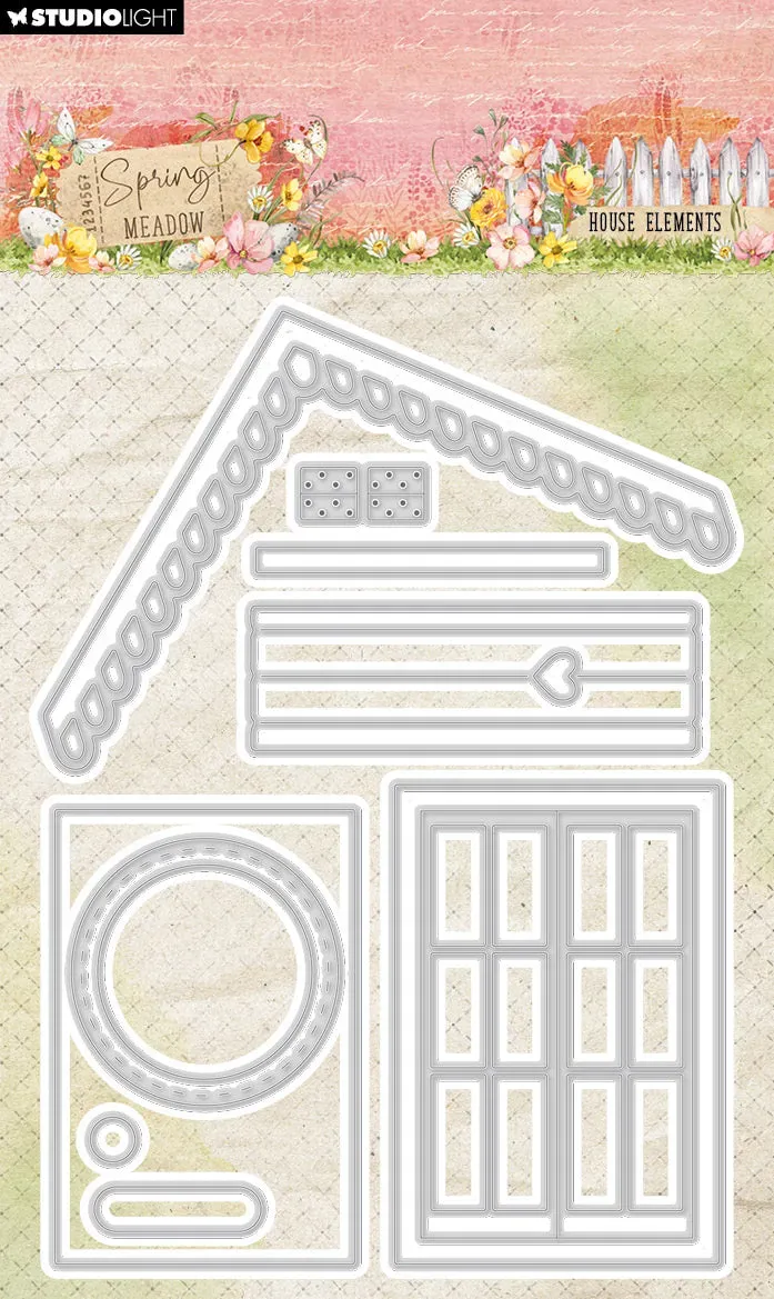 Studio Light Spring Meadow Stanzschablone House Elements