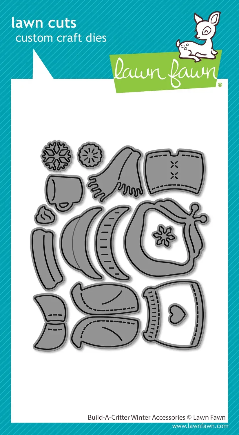 Lawn Fawn Build-A-Critter Winter Accessories LF3912 Stanze