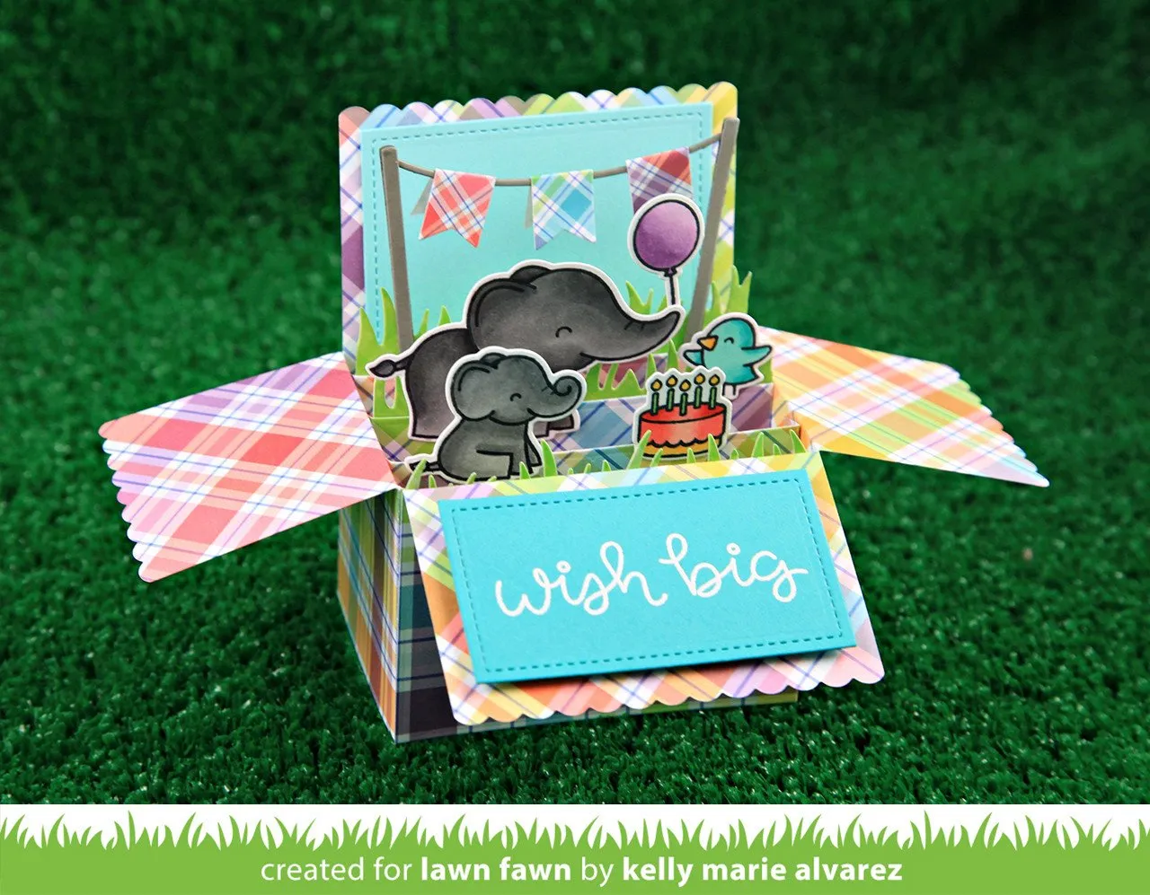 Lawn Fawn Scalloped Box Card Pop-Up Stanzen Set