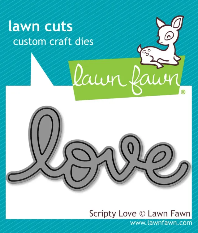 Lawn Fawn Scripty Love Schriftzug-Stanze Hochzeit