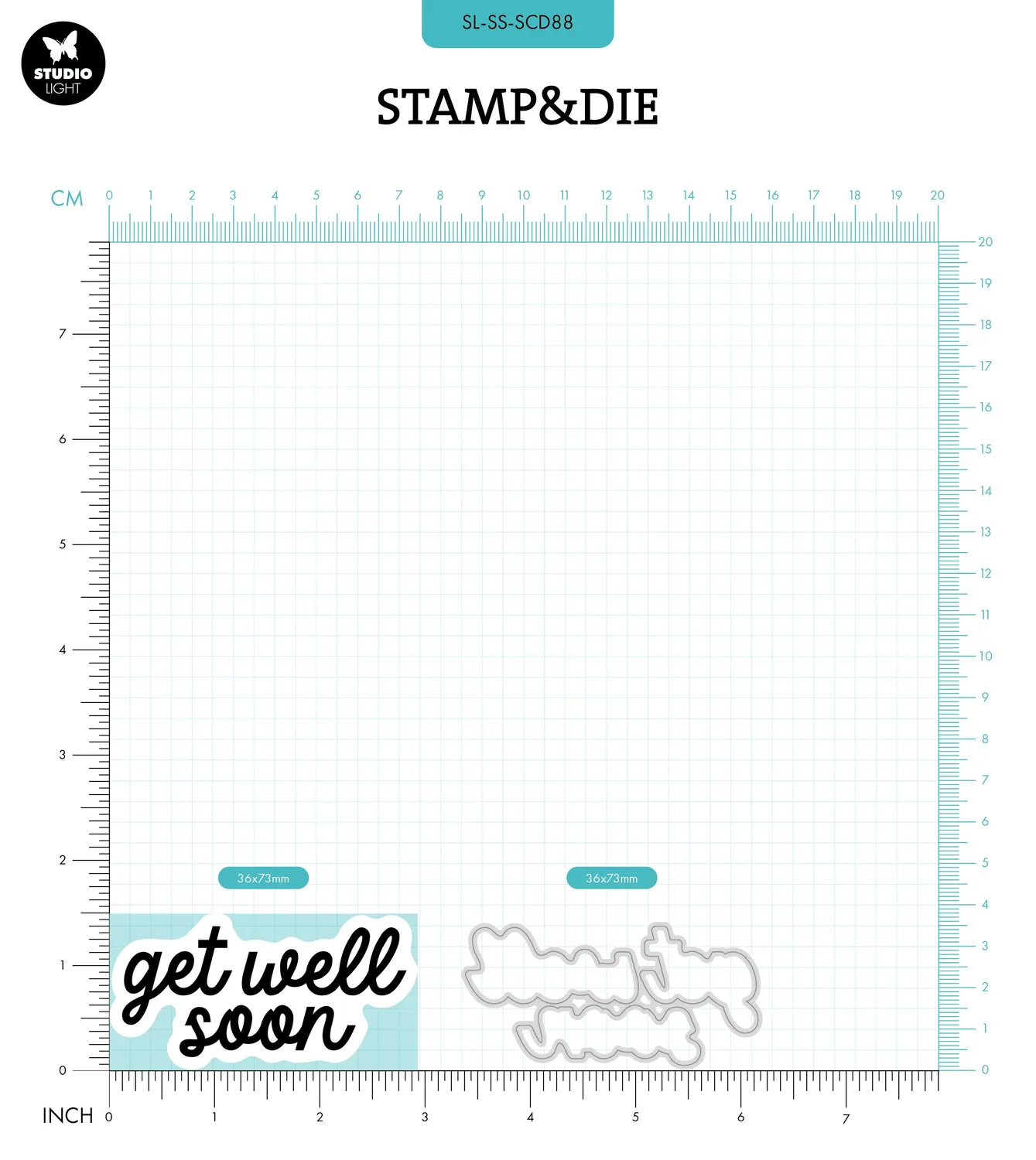 StudioLight Sweet Stories Get well soon Stempel Stanze Set