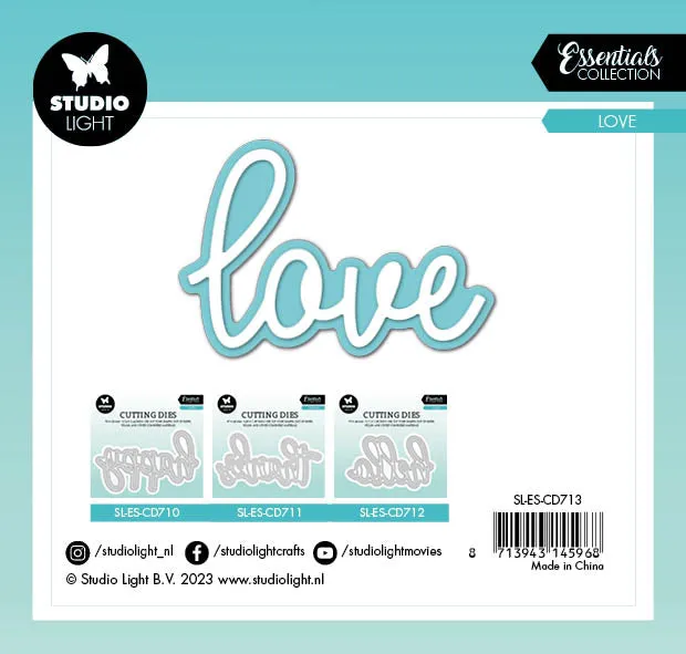 Studio Light Essentials Love Stanzschablone Schriftzug 105 mm