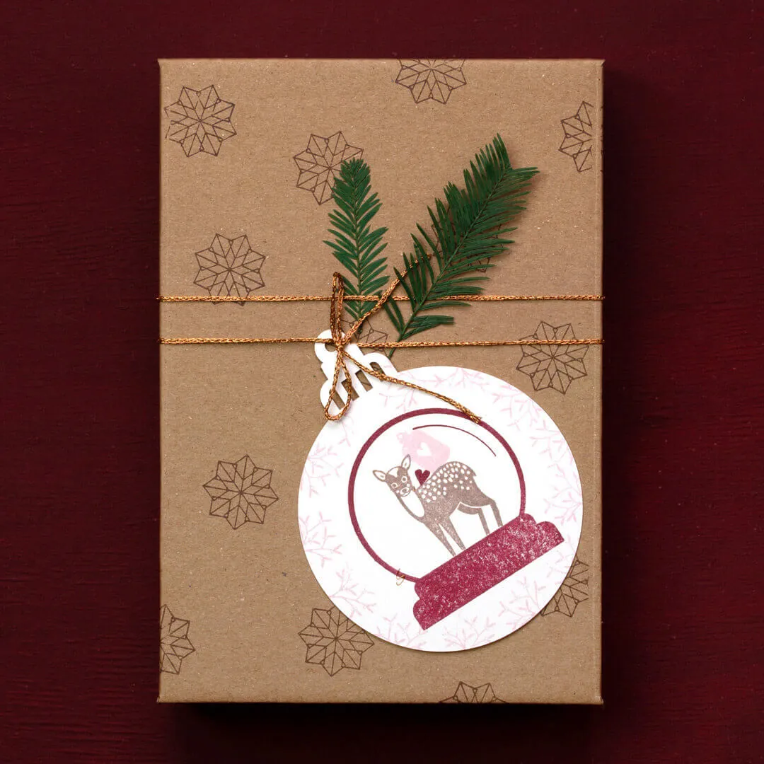 Perlenfischer Ornament Star Stempel 20x20 mm Buche