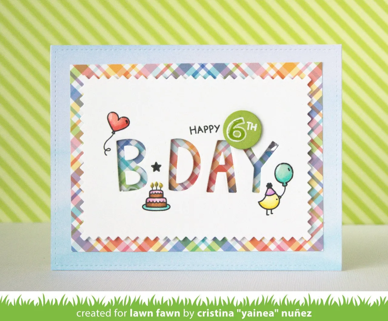 Lawn Fawn Plan on It Birthdays LF1340 Stempelset Geburtstag