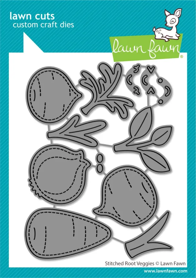 Lawn Fawn Lawn Cuts Stitched Root Veggies Stanzschablonen Gemüse