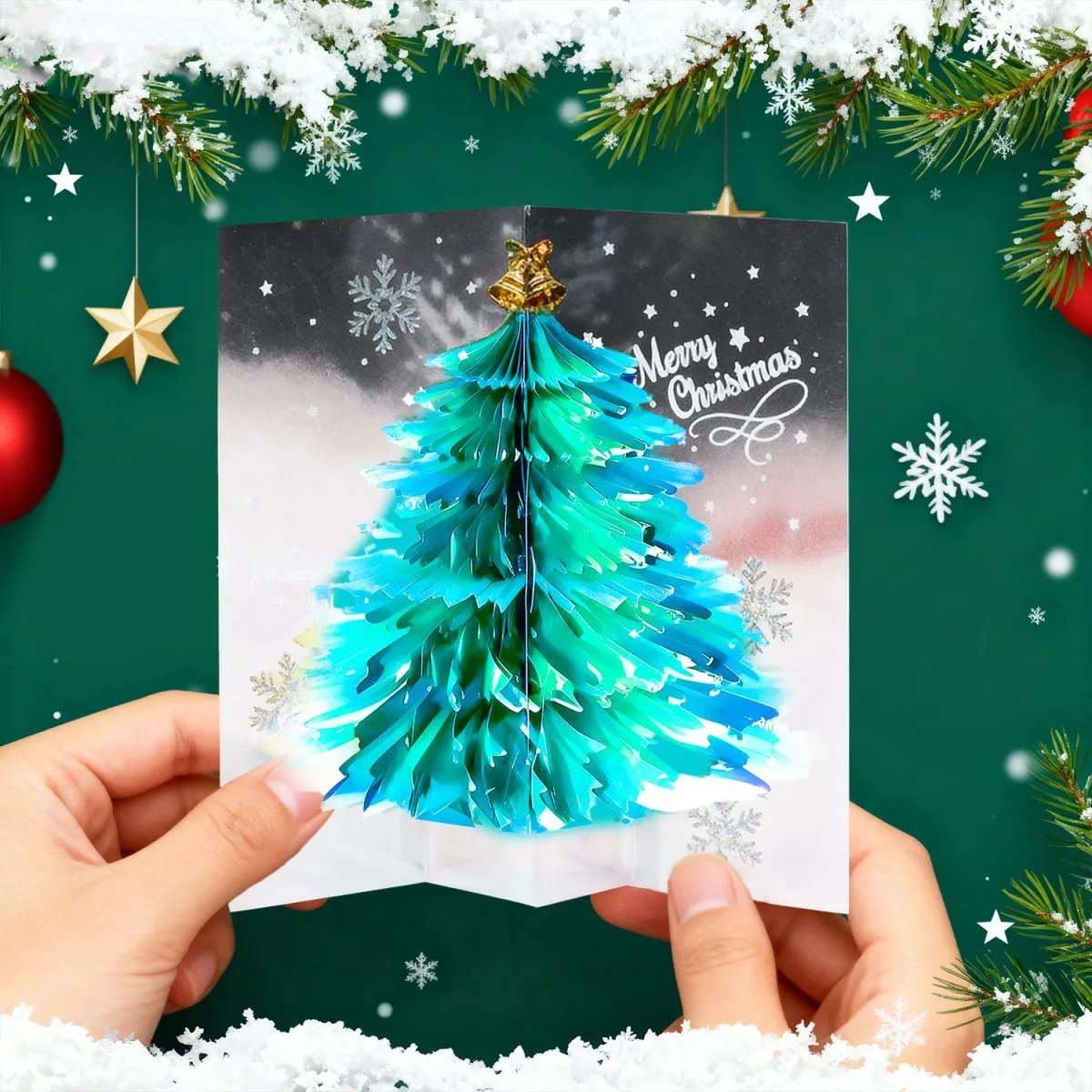 Ieebee 3D Christmas Tree Grußkarte Tannenbaum 1 Stück