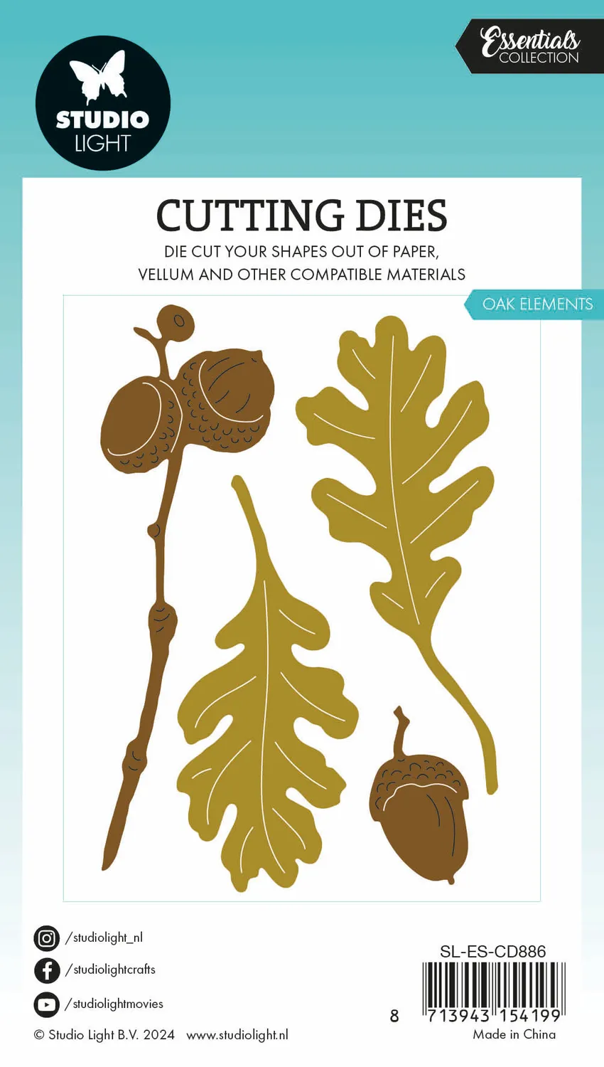 StudioLight Essentials Oak elements Stanzschablone Eiche