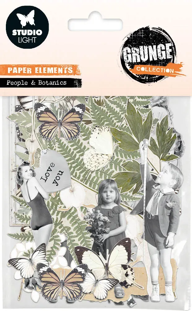 StudioLight Grunge People Botanics Papierelemente Vintage