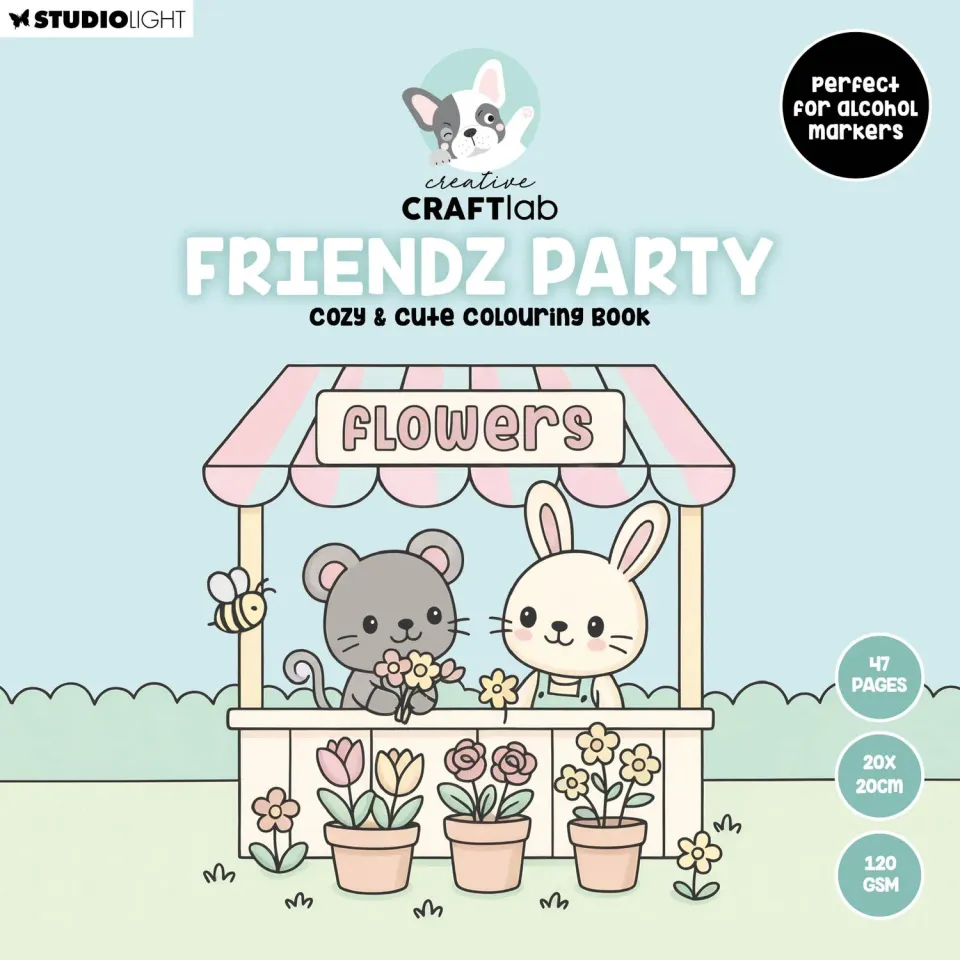 Creative Craftlab Friendz Party Malbuch 47 Blatt Coloring Book