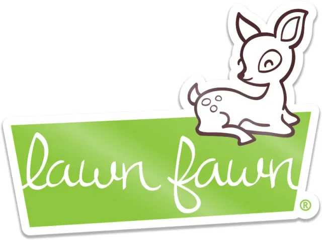 Lawn Fawn Logo Vinyl Sticker matt wasserfest 7,6 cm