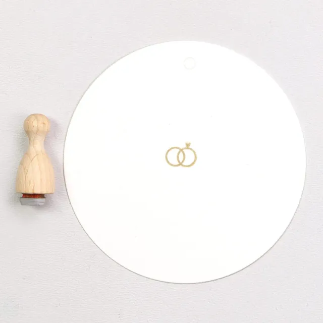 Perlenfischer Eheringe mini Stempel 10 x 8 mm Hochzeit