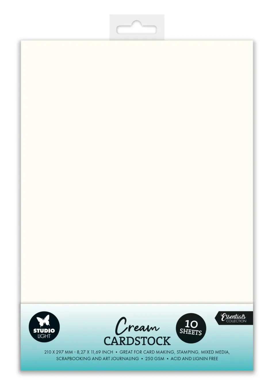 StudioLight Essentials Cream Cardstock Papier Set A4 250 gsm