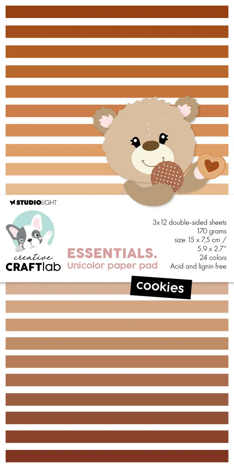 StudioLight Creative Craftlab Essentials Papierblock Cookies