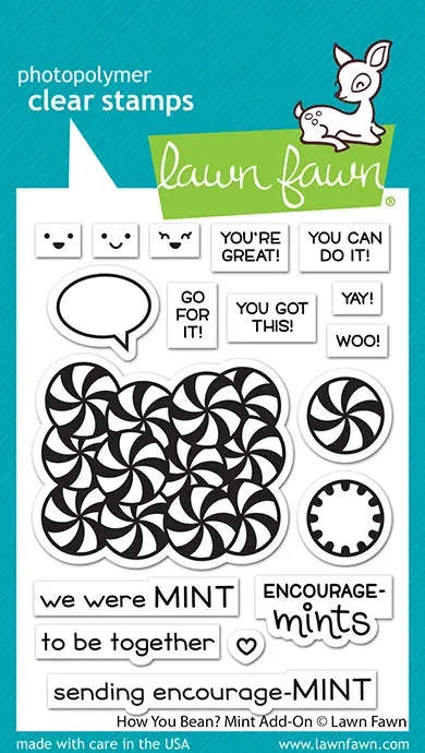 Lawn Fawn How You Bean Mint Add-On Stempelset Minze
