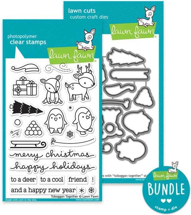 Lawn Fawn Toboggan Together Bundle Stempel Stanzen