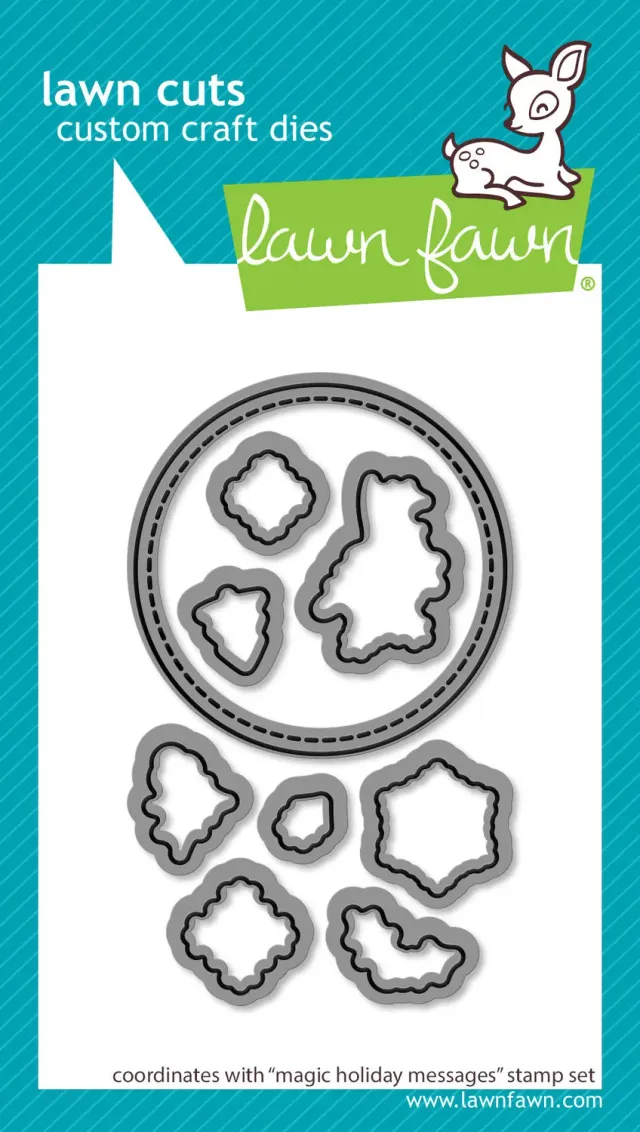Lawn Fawn Magic Holiday Messages Stanzschablonen Set