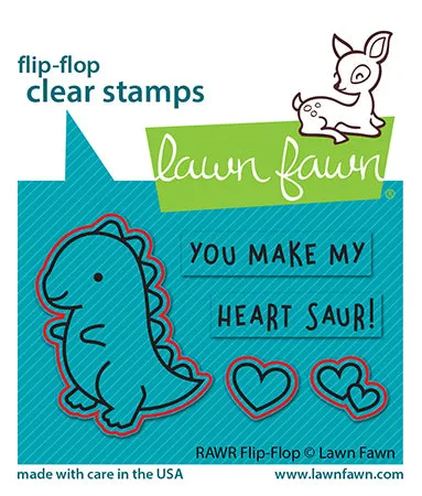 Lawn Fawn RAWR Flip-Flop Lawn Cuts Stanzformen
