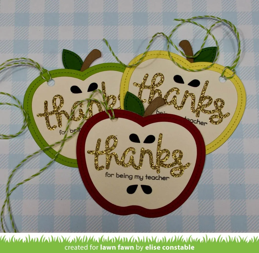 Lawn Fawn Lawn Cuts Stitched Apple Frames Stanzschablonen