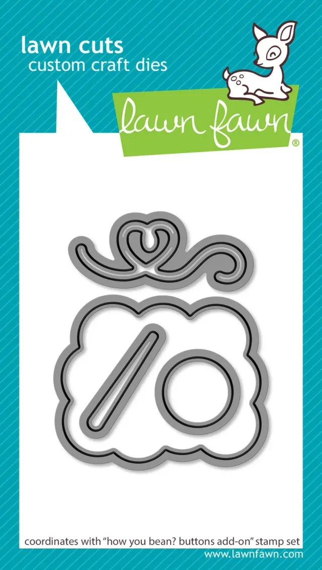 Lawn Fawn How You Bean Buttons Add-On LF3064 Stanzschablonen Näh-Set