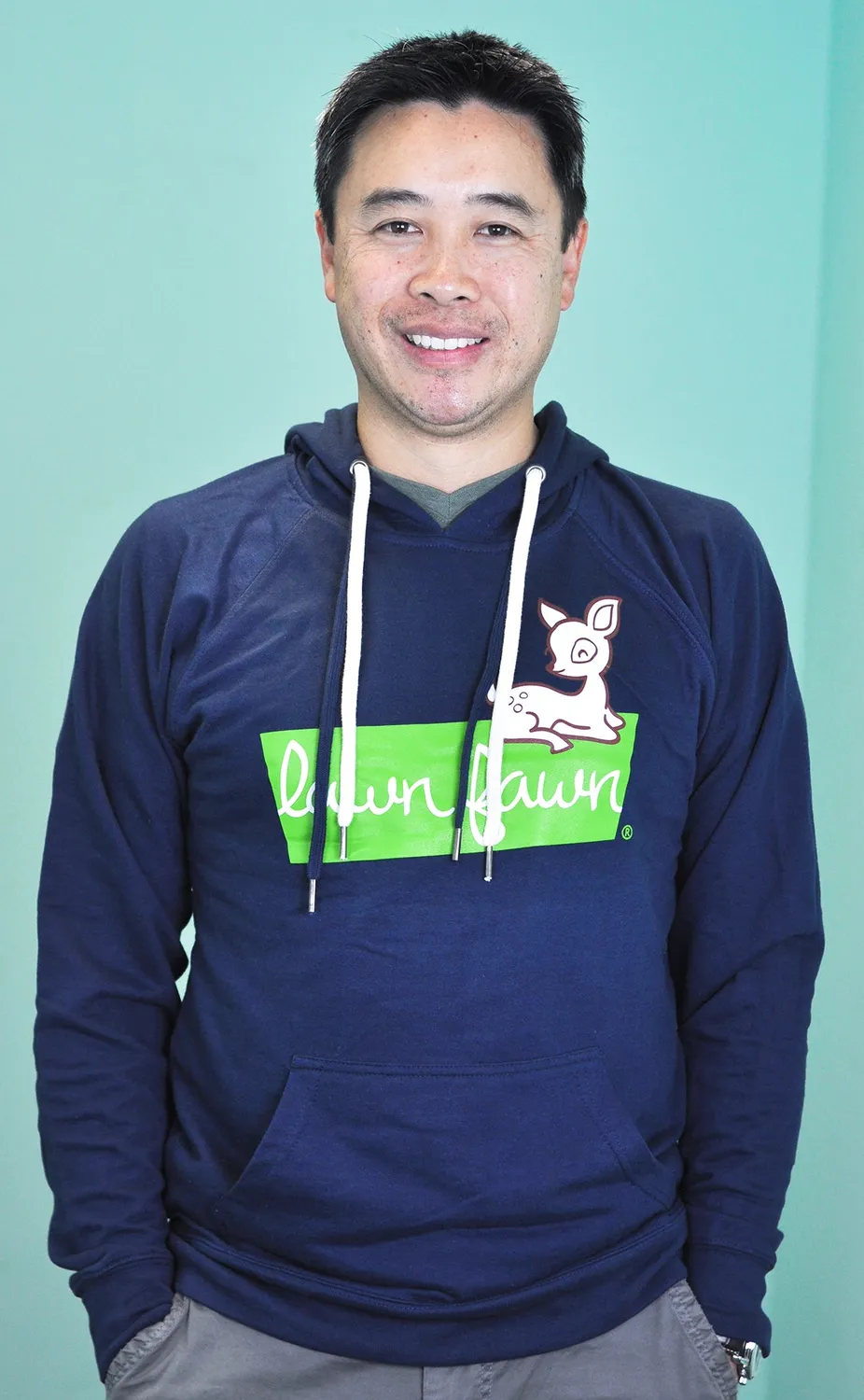 Lawn Fawn Pullover Hoodie Kapuzenpullover Medium Indigo