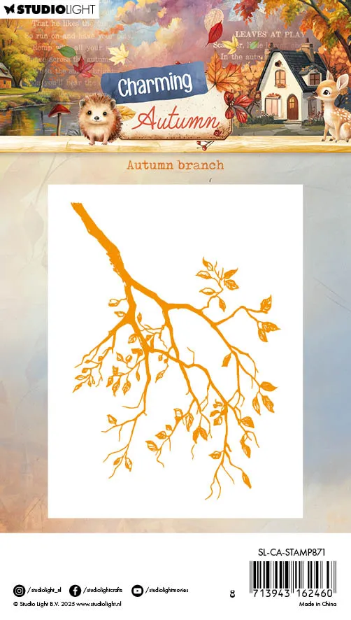 StudioLight Charming Autumn Silikonstempel Autumn Branch Herbst