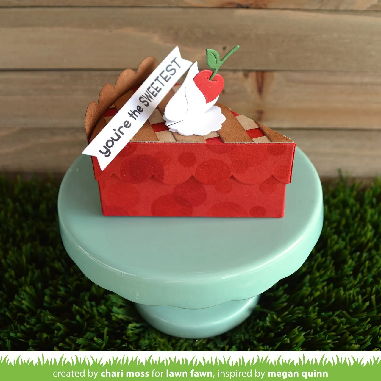 Lawn Fawn Cake Slice Box Pie Add-On Stanze LF2053