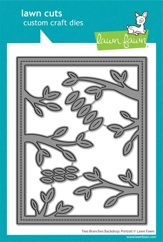Lawn Fawn Tree Branches Backdrop Portrait Stanzschablone