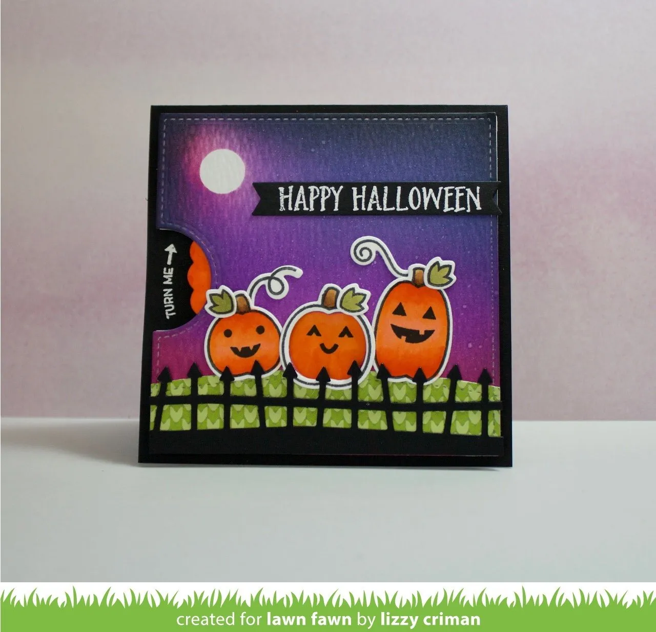Lawn Fawn Spooky Fence Border Stanzschablone Halloween