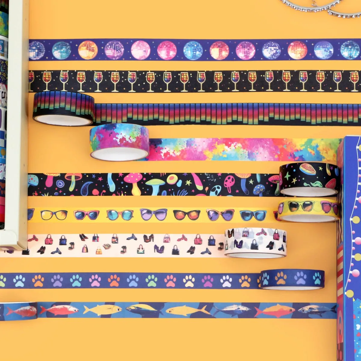 Ieebee Candy Washi Tape Set 42 Rollen Früchte Schmetterling