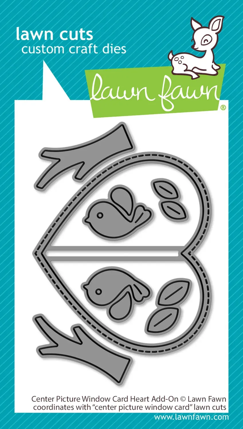 Lawn Fawn Center Window Heart Add-On Stanze