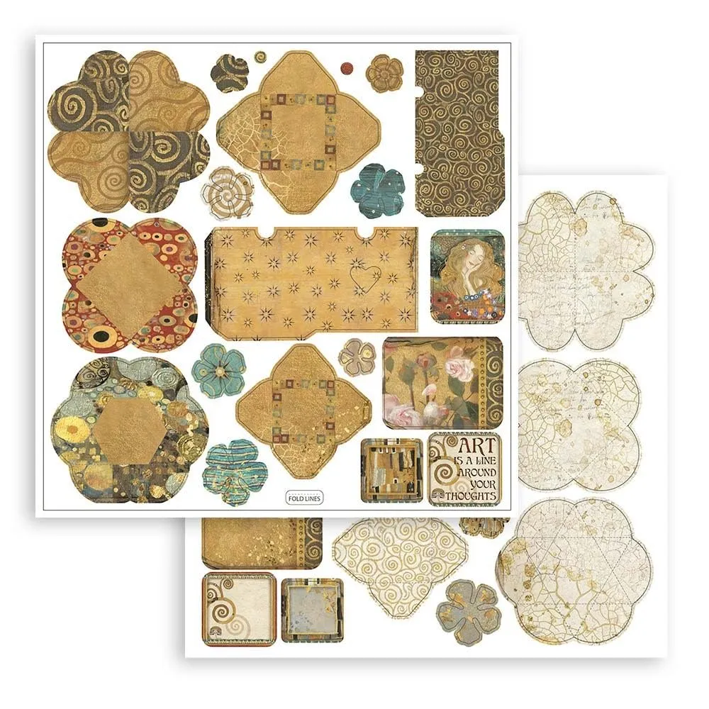 Stamperia Klimt SBPOP07 3D Papier Kit 10x15 cm