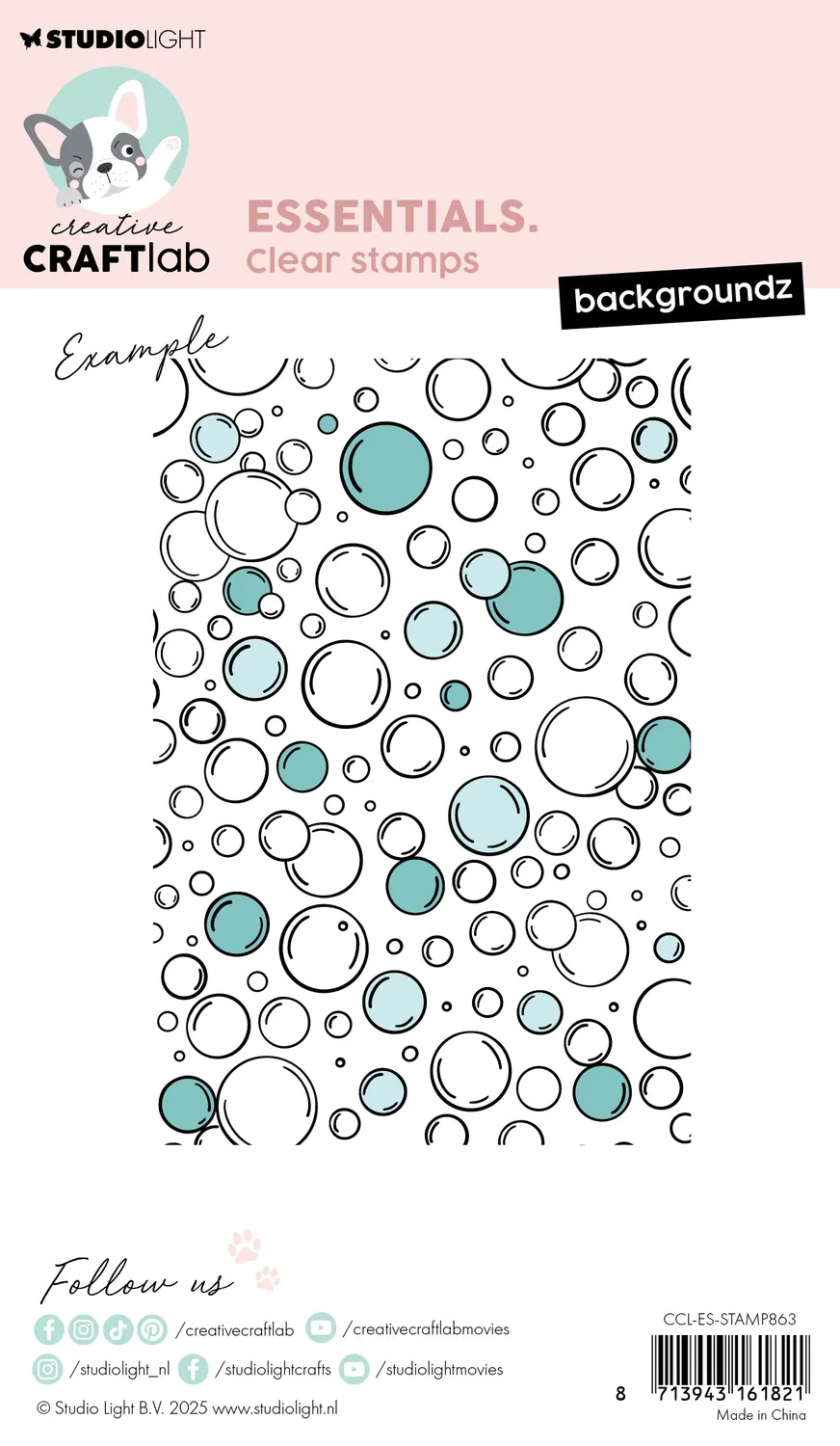 StudioLight Creative Craftlab Backgroundz Clear Stempel