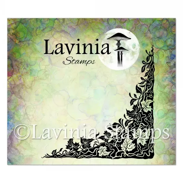 Lavinia Stamps Wild Leaf Corner Stempel Ecke
