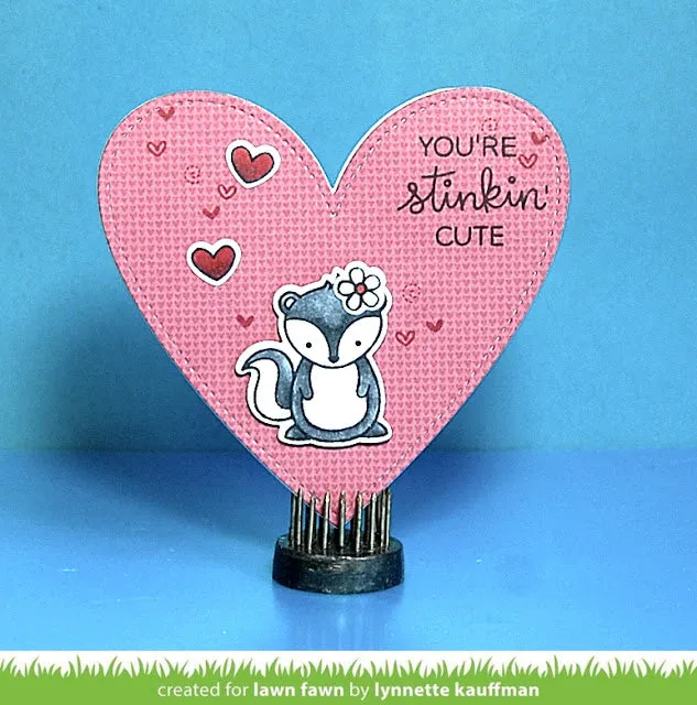 Lawn Fawn Stinkin Cute Stempelset Stinktier Herz