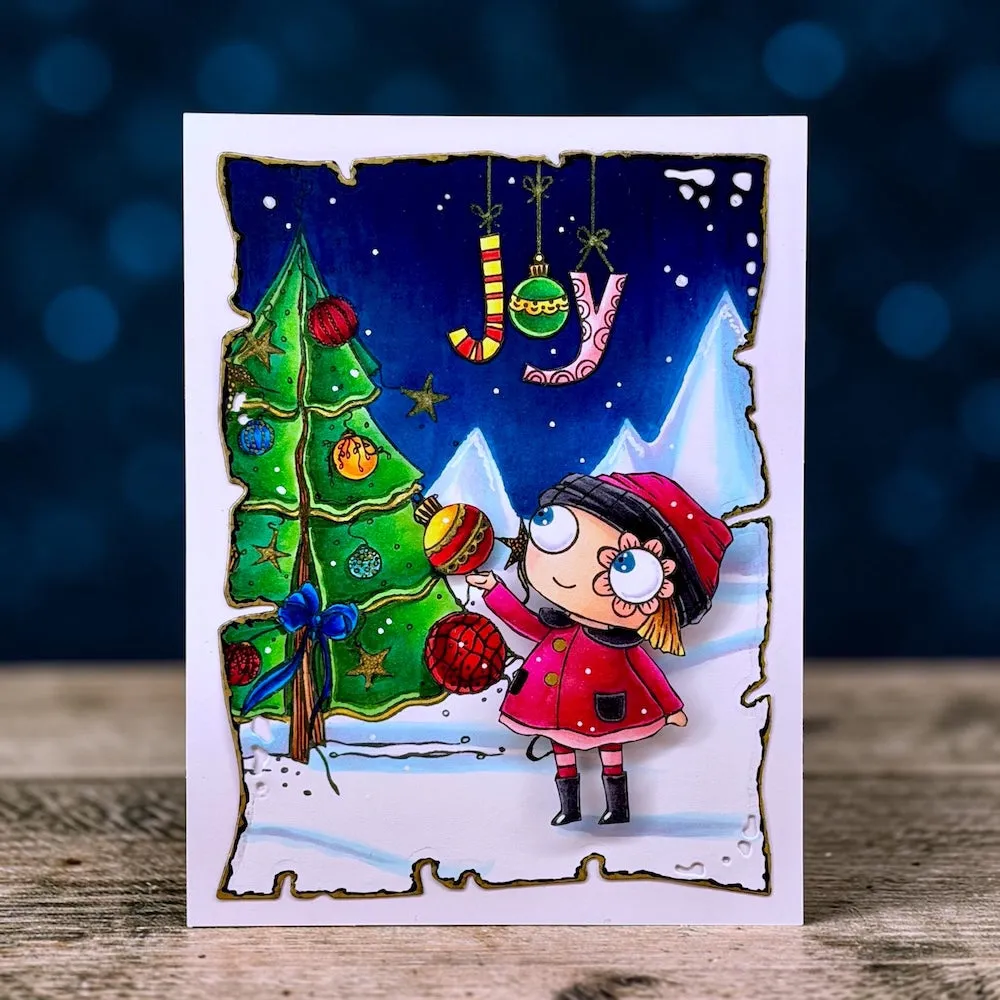 AALL and Create TP-1471 Floating Fir A6 Stempelset Weihnachten