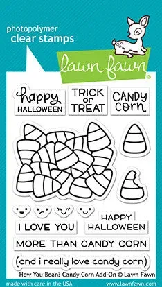 Lawn Fawn How You Bean? Candy Corn Add-On Stempelset Halloween