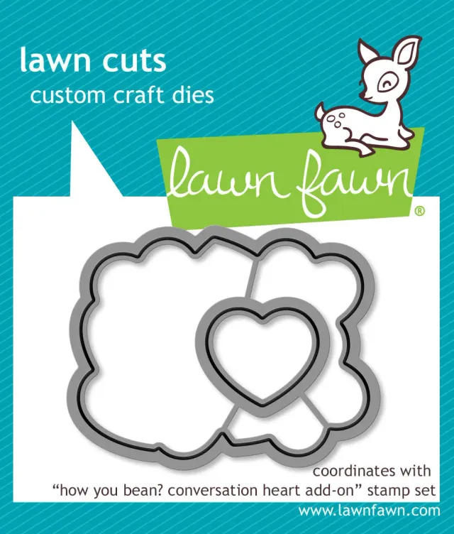 Lawn Fawn How You Bean Conversation Heart Stanzschablone