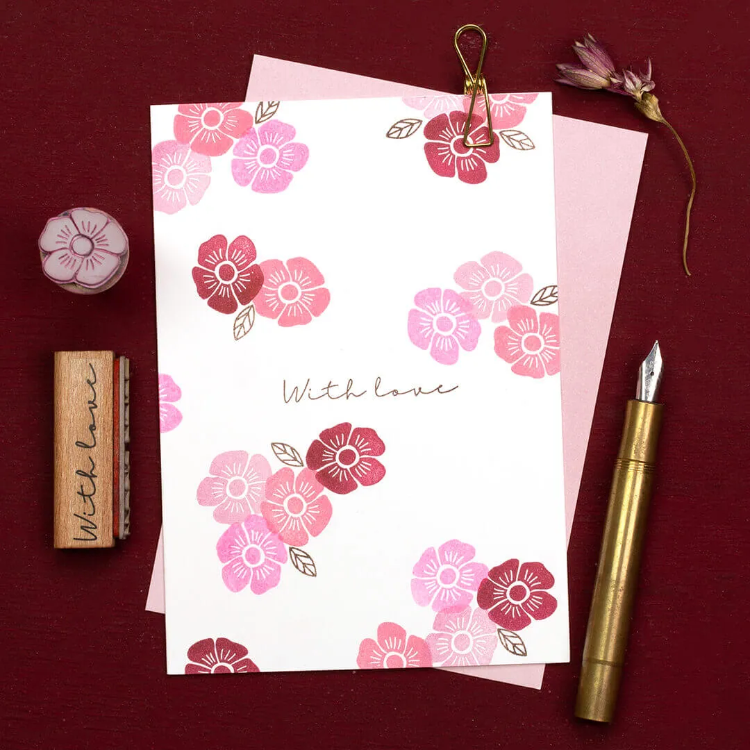 Perlenfischer Anemone Stempel 19x18 mm Blume
