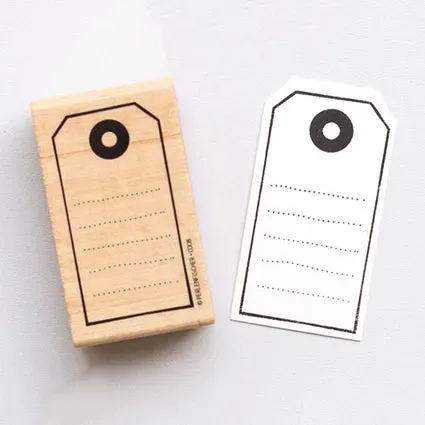 Perlenfischer Kofferetikett Stempel 70x36 mm