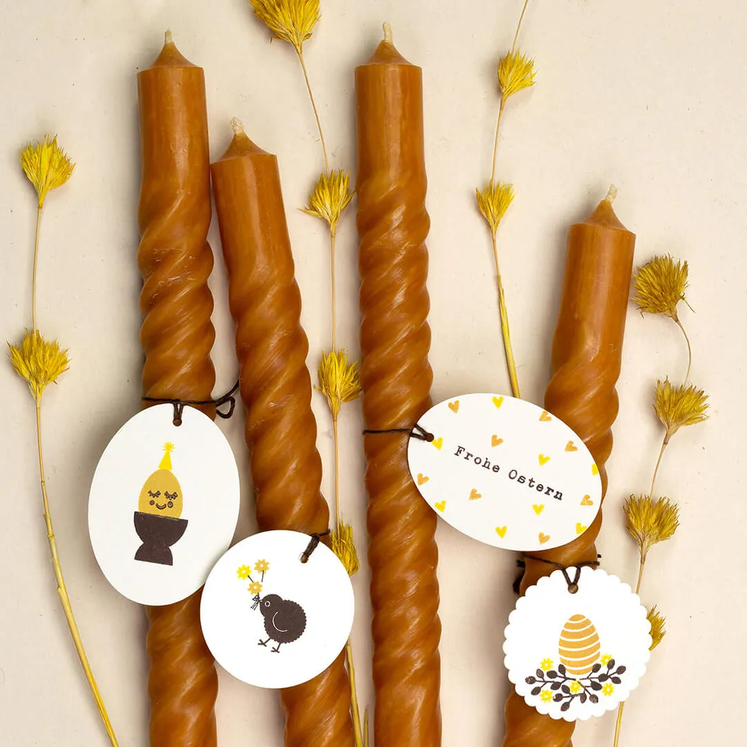 Perlenfischer Frohe Ostern 2 Stempel 3x37 mm Holz