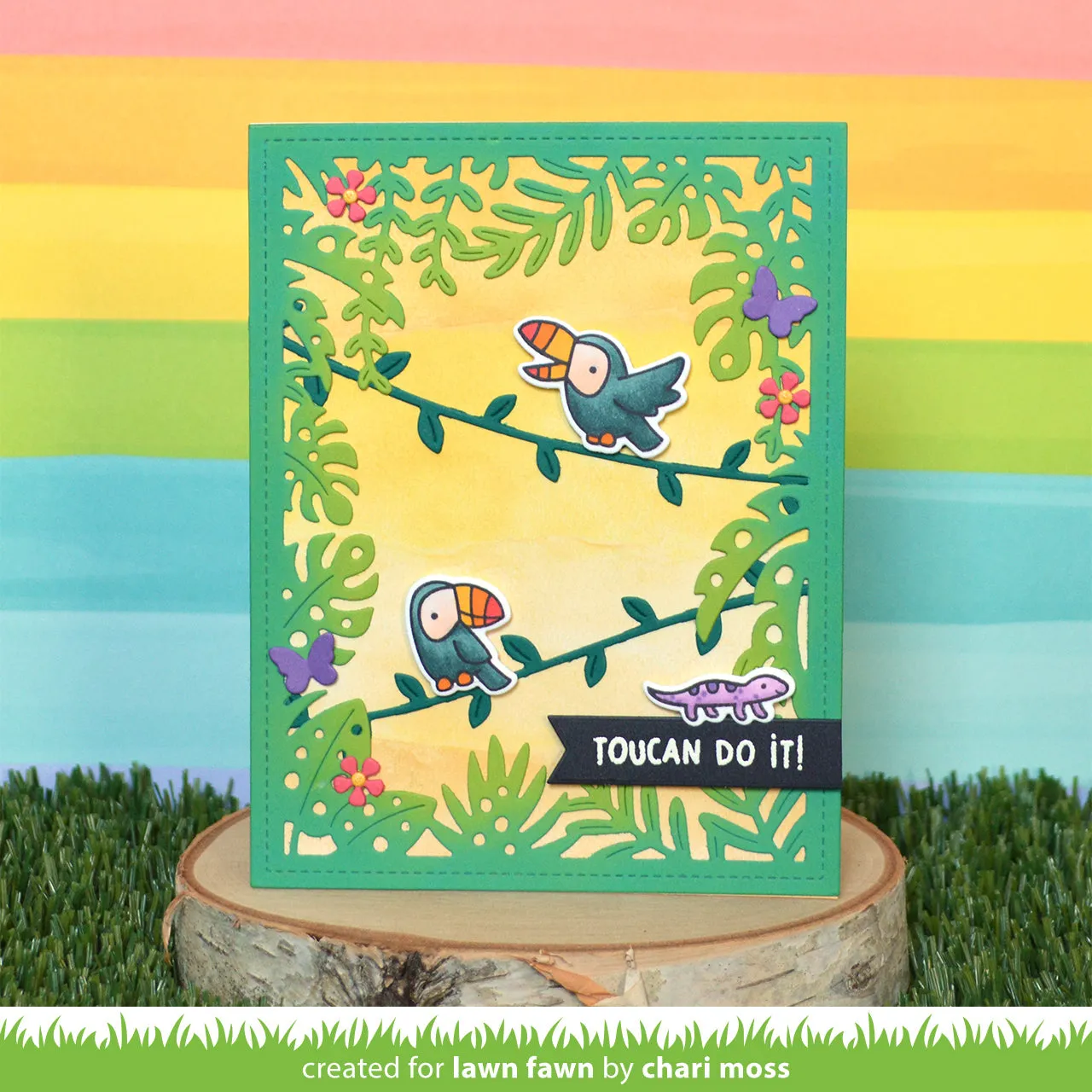 Lawn Fawn Toucan Do It LF2603 Stempelset Tropisch