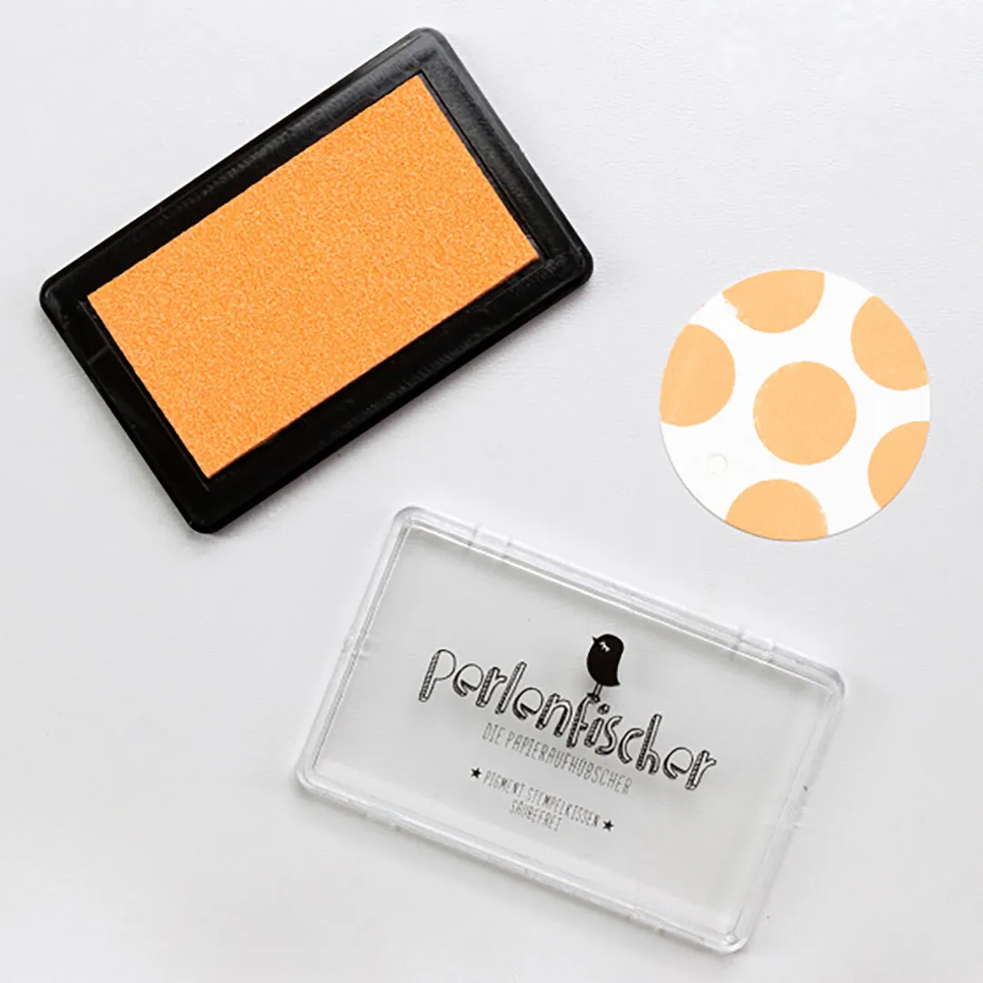 Perlenfischer Stempelkissen Aprikose Groß Pigment säurefrei