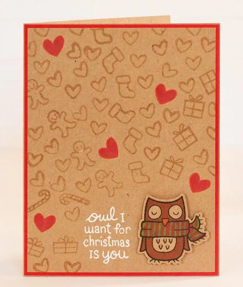 Lawn Fawn Winter Owl Stempel Eule 3-teilig Weihnachten