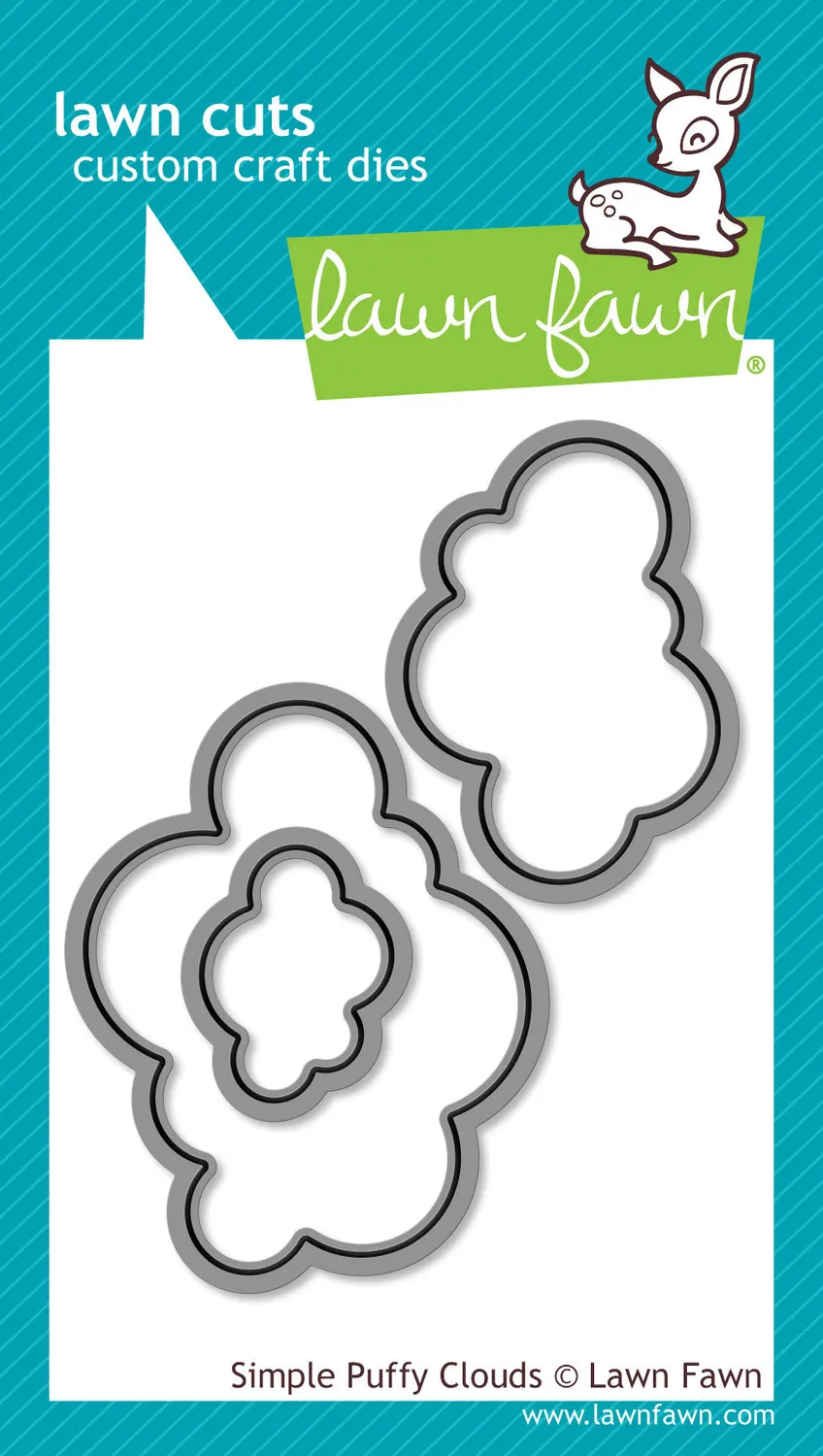 Lawn Fawn Simple Puffy Clouds Stanzen 3-teilig Wolken