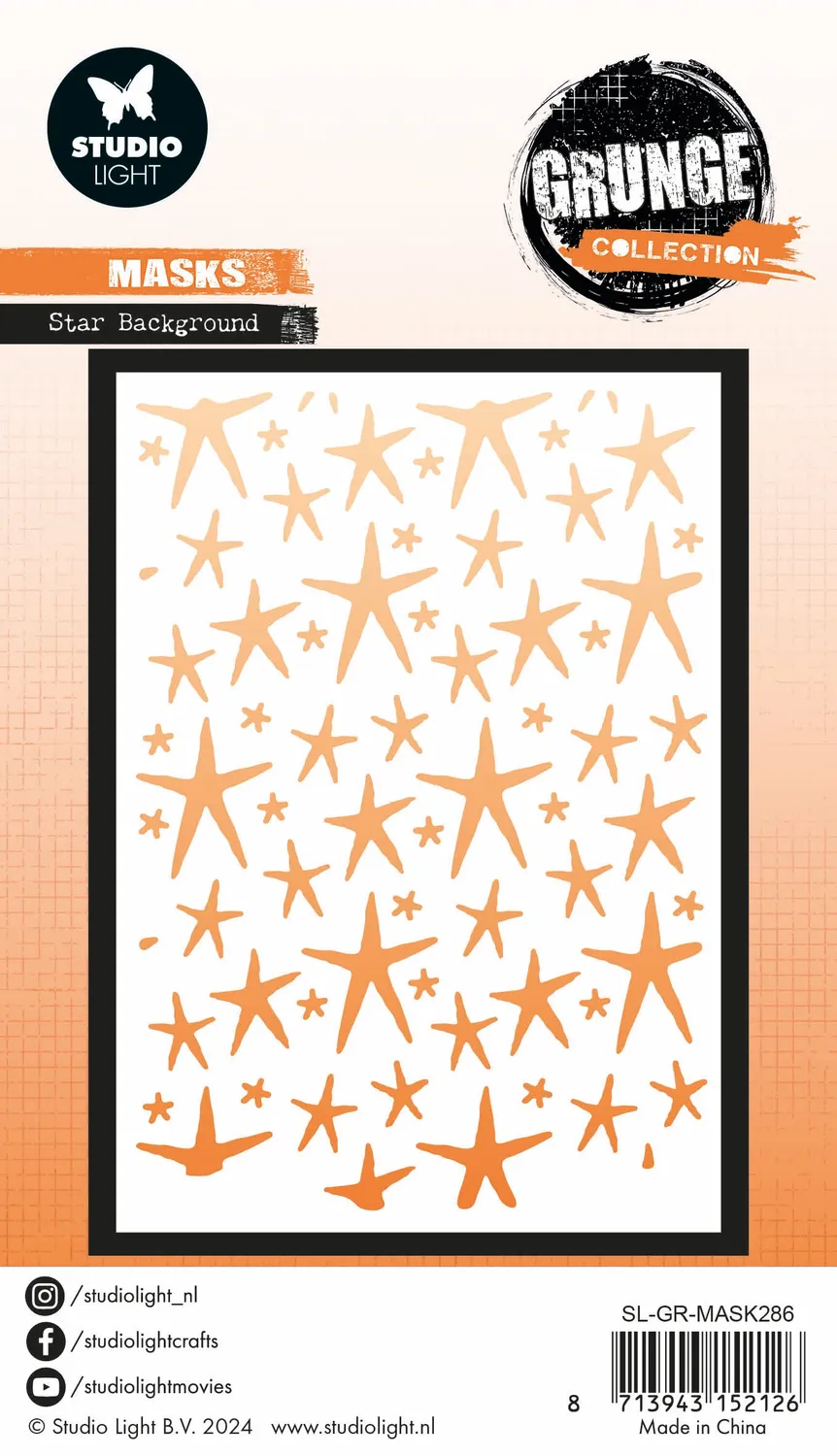StudioLight Grunge Collection Star background Maske A6