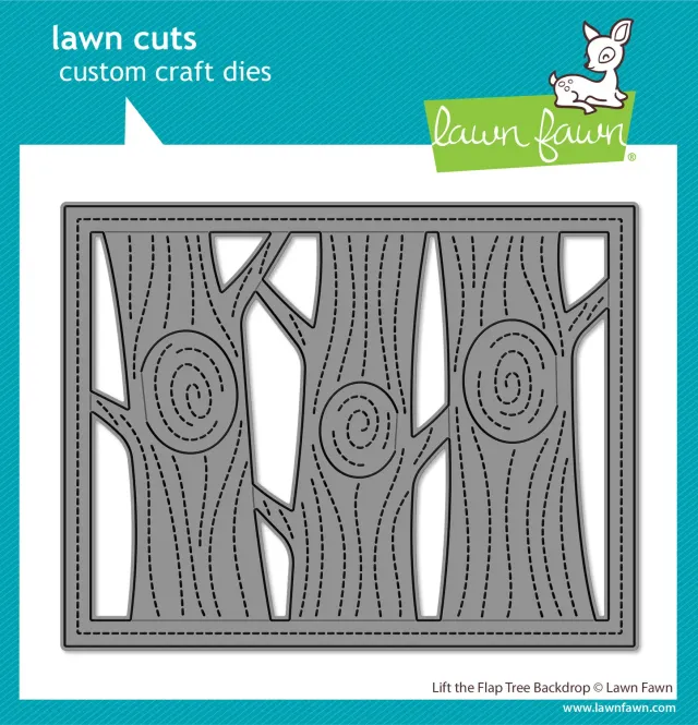 Lawn Fawn Lawn Cuts Lift the Flap Tree Backdrop Stanze