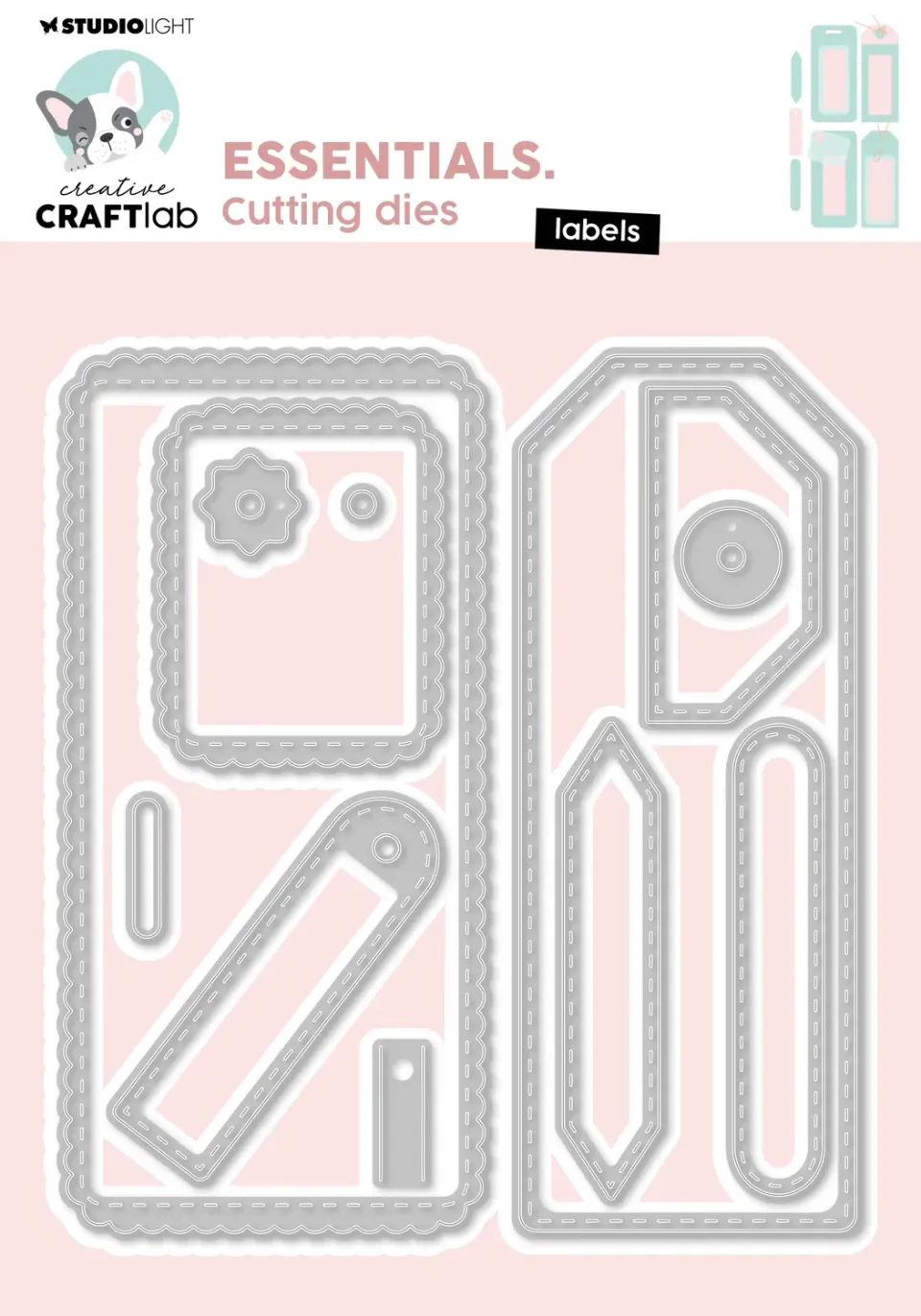 Creative Craftlab Essentials Labels Stanzschablone Etiketten