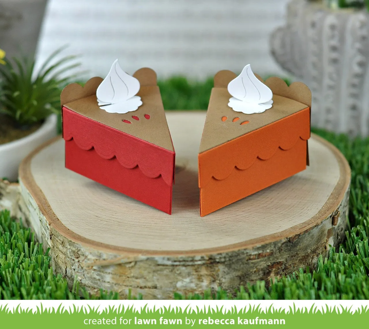 Lawn Fawn Cake Slice Box Pie Add-On Stanze LF2053