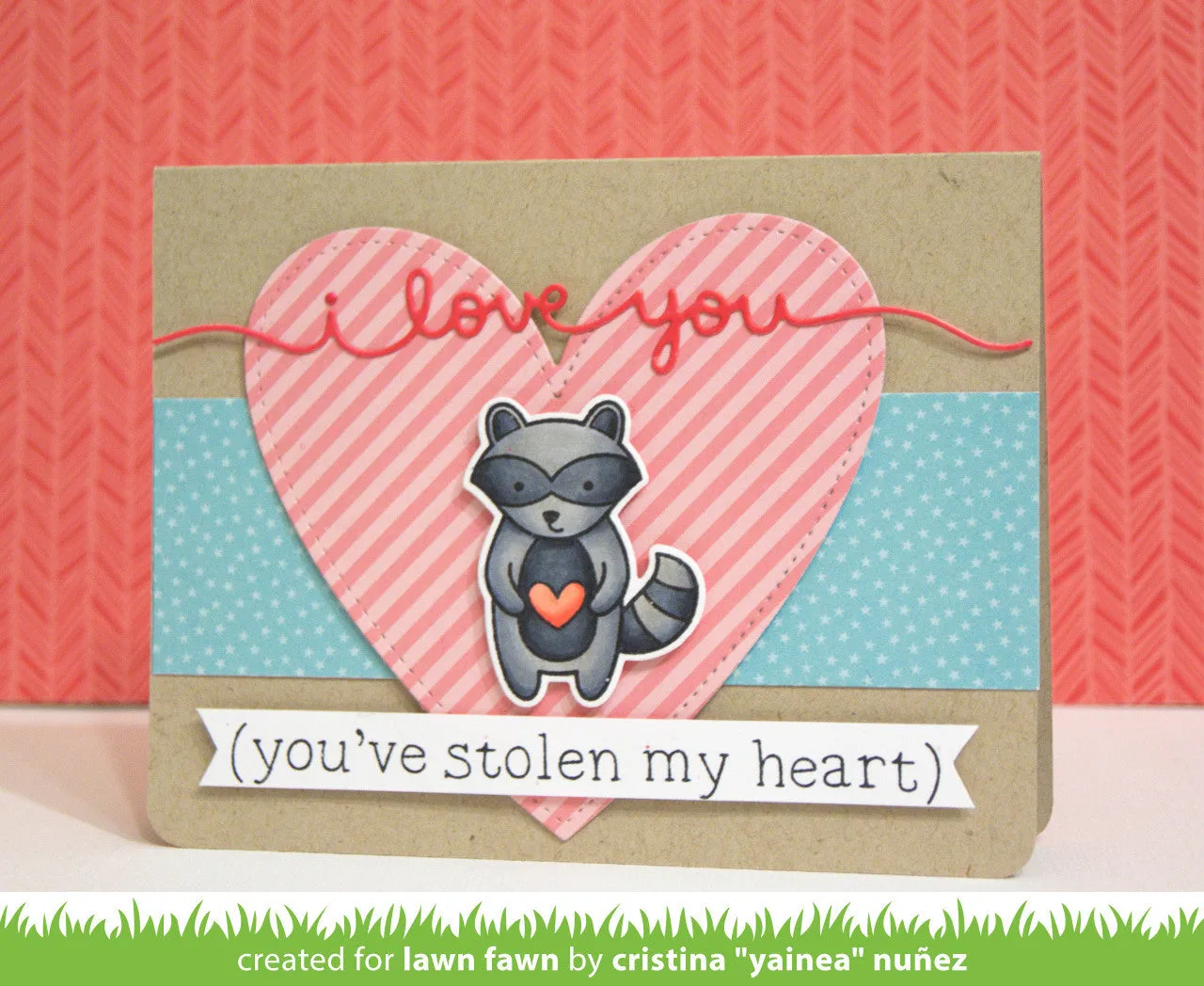 Lawn Fawn I Love You Border Stanzschablonen